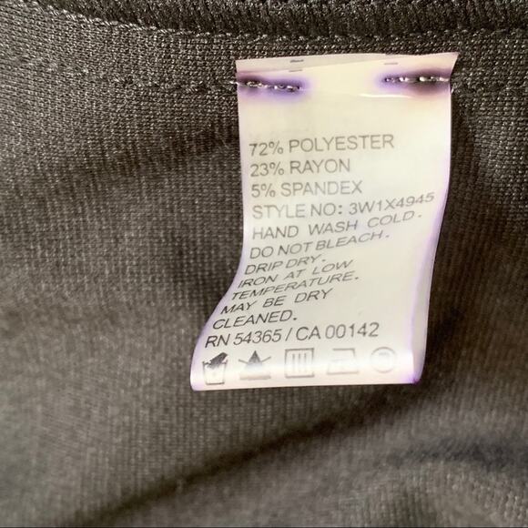 𝅺Peter Nygard Solid Black Open Cardigan Sweater Crop Sleeve Size Medium - Picture 7 of 8